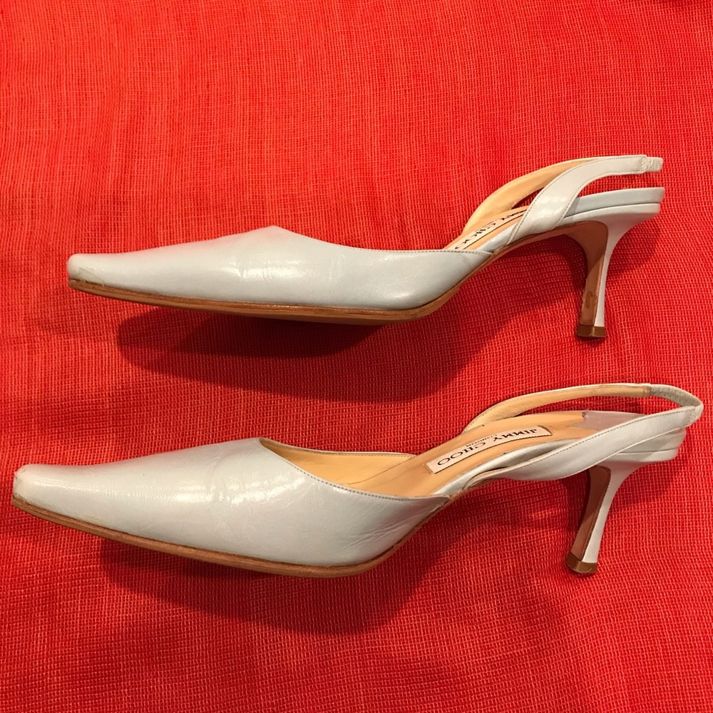 JIMMY CHOO Slingback Shoes, original box, dust bags, heel tips, protective soles - Picture 5 of 10